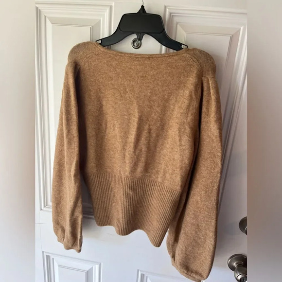 Madewell Wrap V Neck Pullover Sweater Coziest Yarn Womens Size Large nwot - Picture 7 of 10